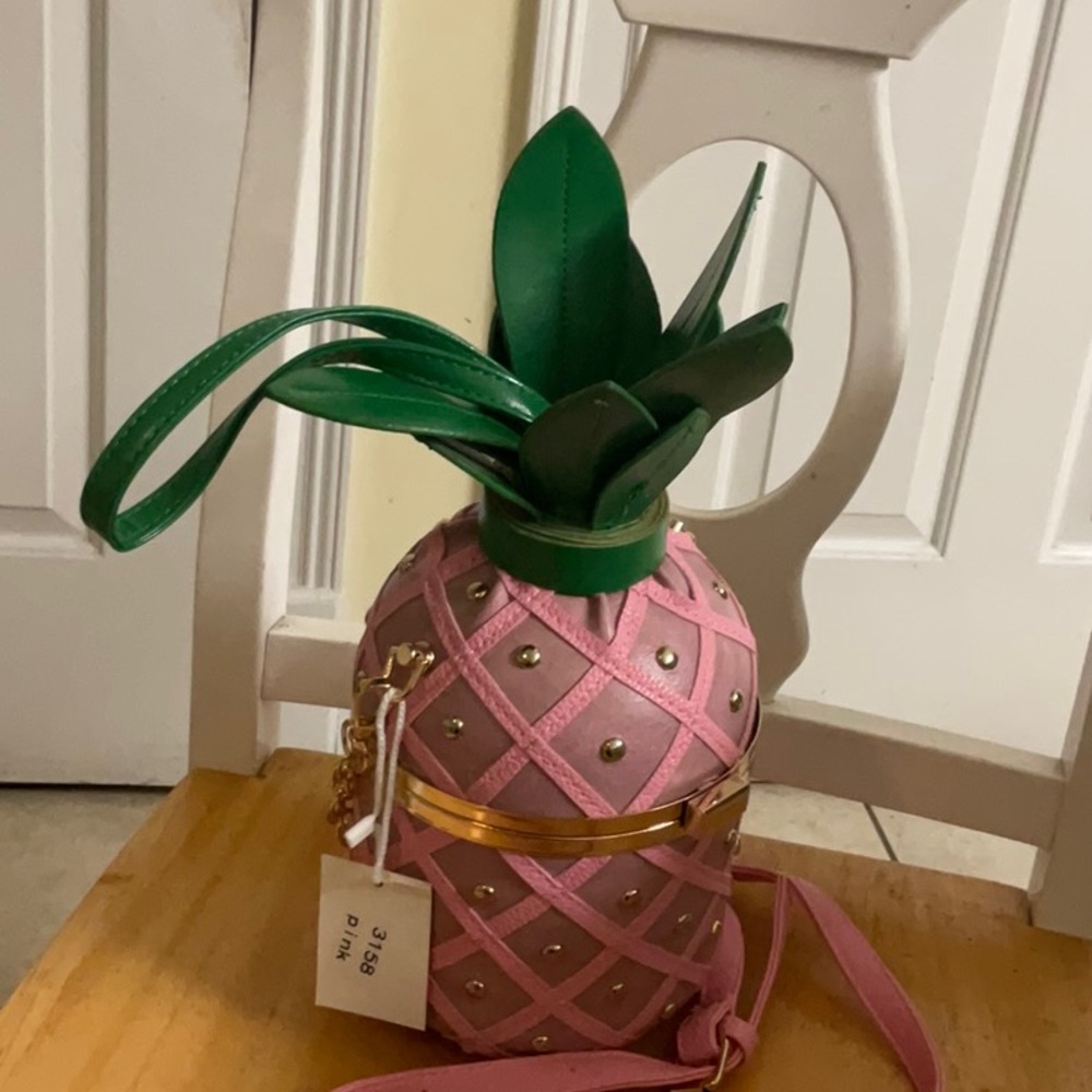 DesignerPink Pineapple Crossbody Bag - Picture 5 of 8